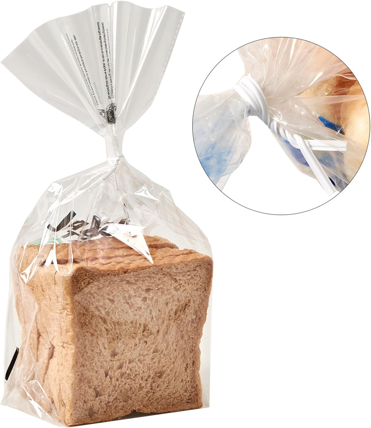 300 Pcs 6 inch White Plastic Twist Ties, Cable Ties, for Bags, Gardening Tools