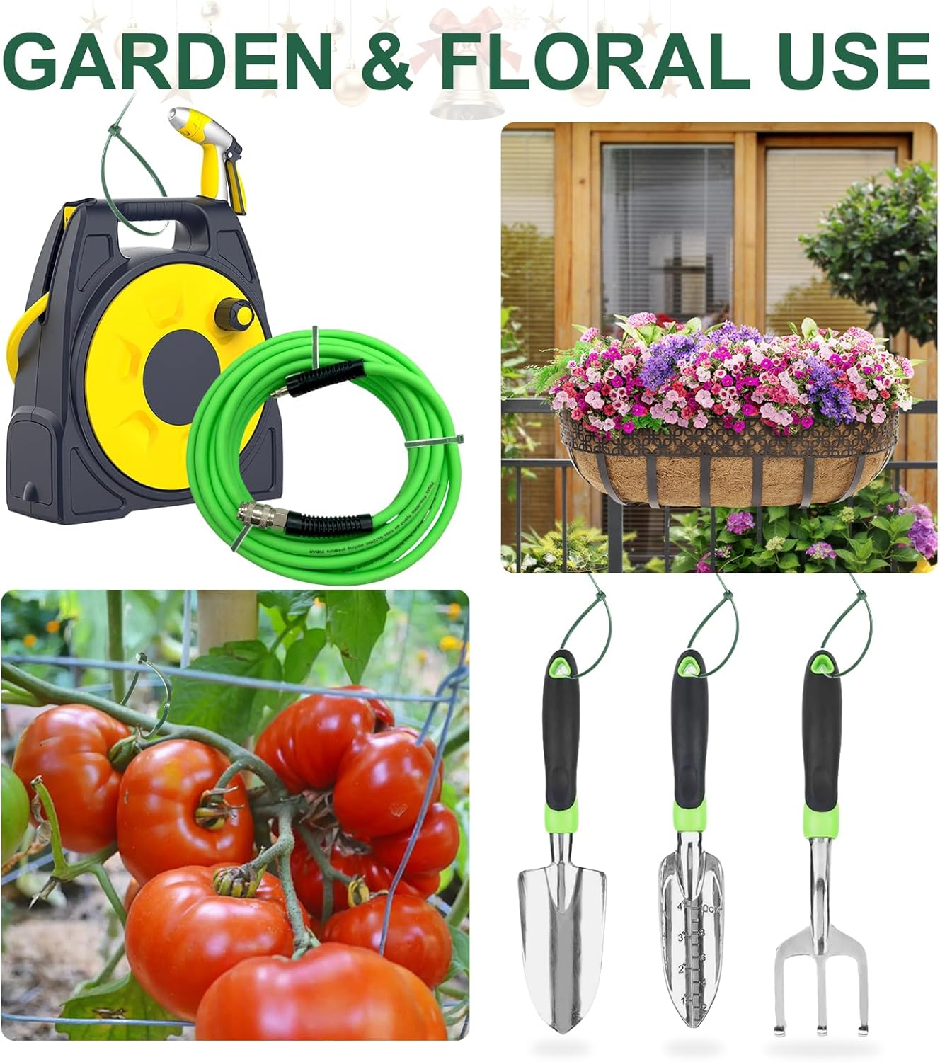 Green Zip Ties 6", 1000 Pack, Cable Ties UV Resistant, Wire Ties 25 lbs Tensile Strength for Garden, Plants, Holiday Lights, Yakobela