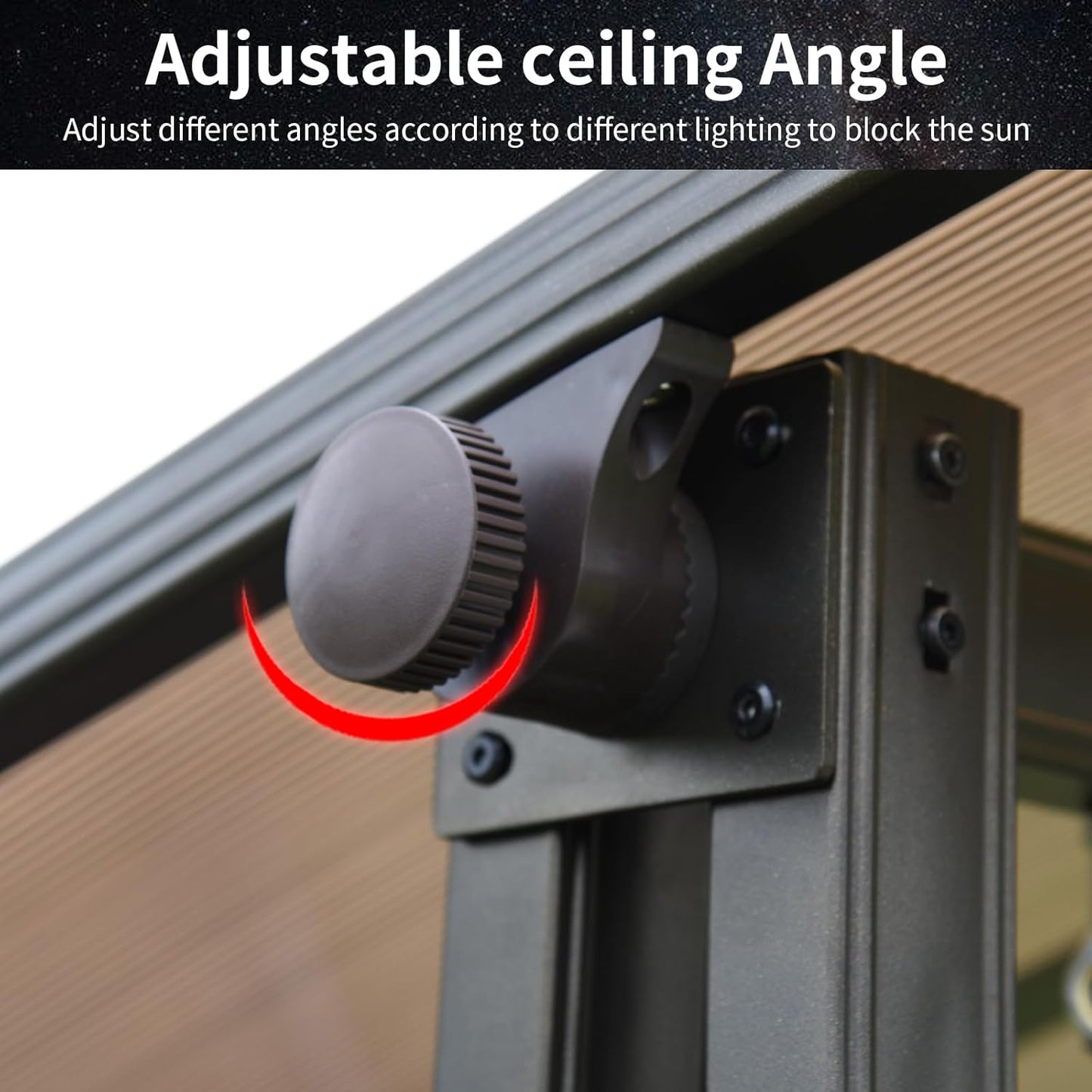 3-Seat Solar Outdoor Patio Swing Chair with Footrest Outdoor Porch Swing with Aluminum Frame Adjustable Tilt Canopy for Poolside Balcony Backyard (Plaid Pillow + Red Cushion)