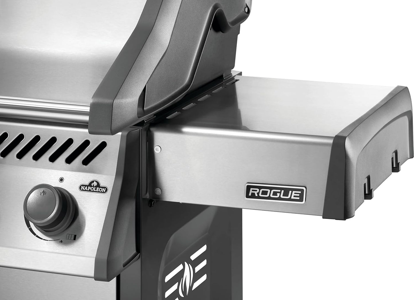 Napoleon Rogue 525 Propane Gas Grill with Range Side Burner, Stainless Steel, Durable 5-Burner Grilling Experience