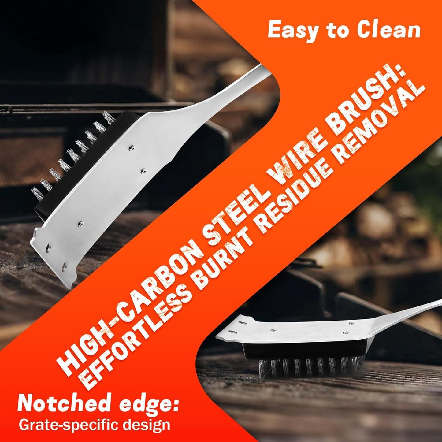 PURPLEBIRD Grill Set for Outdoor Grill 6 pcs - Heavy Duty Grilling Tools Set with Extra Long Handle, Stainless Grilling Accessories for Dad Gifts with Travel Bag, BBQ Utensils Kit for Outdoor Camping