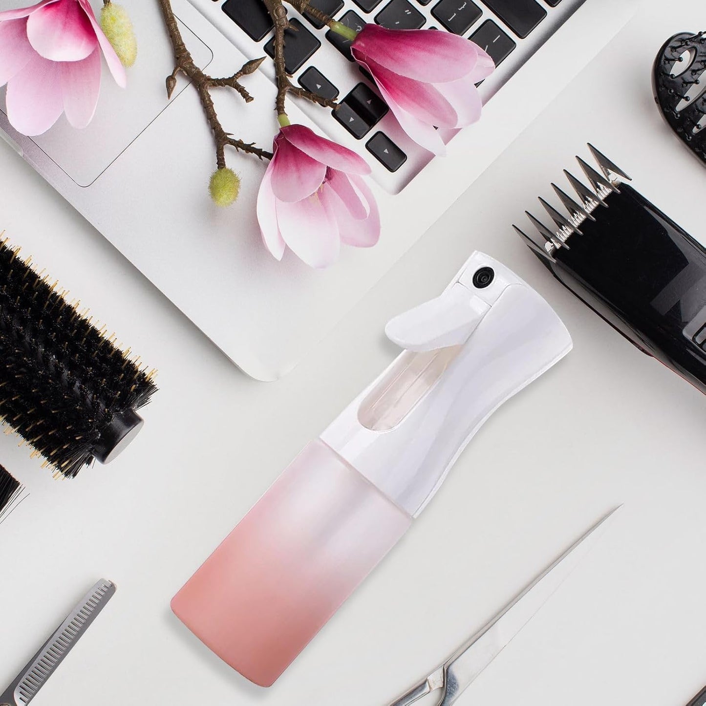 Continuous Water Mister for Hair - Continuous Spray Nano Fine Mist Sprayer - Empty Spray Bottle - Reusable Beauty Spray Bottle - Cleaning, Hairstyling & Plants - 5oz/150ml (Variety Pack)