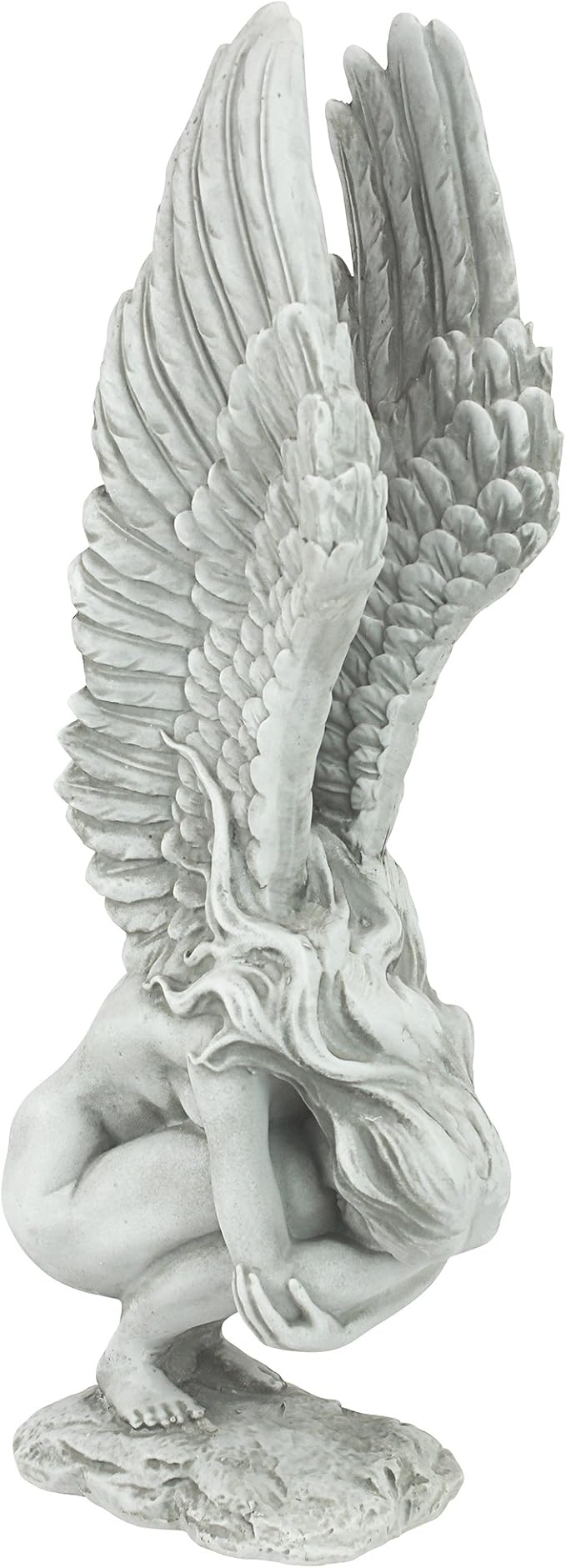 Design Toscano NG33765 Remembrance and Redemption Angel Religious Garden Statue, Medium 15 Inch, Ivory