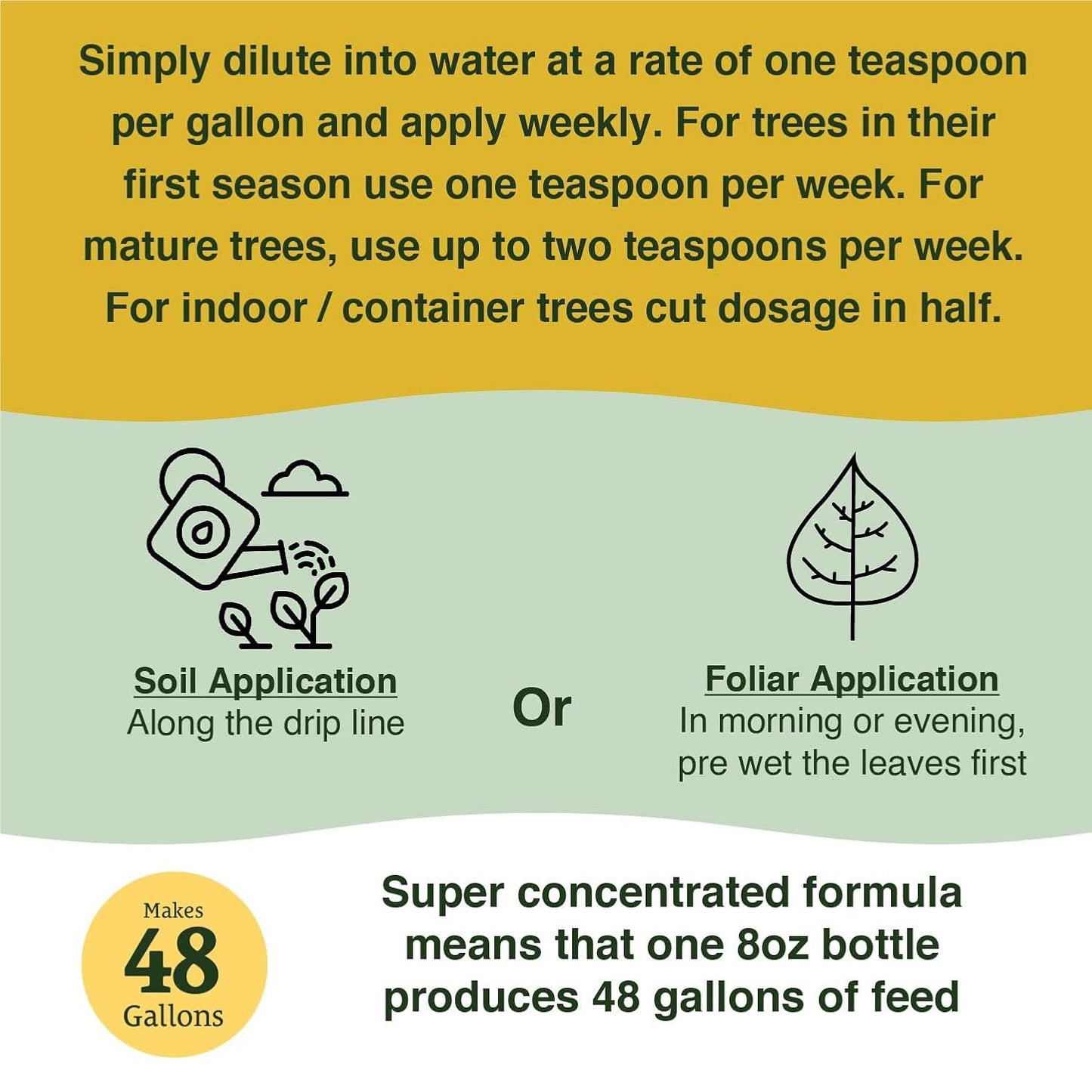 Farmer's Secret Citrus Tree Booster Fertilizer (8oz) - Super Concentrated - Formulated for All Citrus Trees Including All Types of Lemons, Limes, and Oranges - Outdoor and Indoor/Container Trees