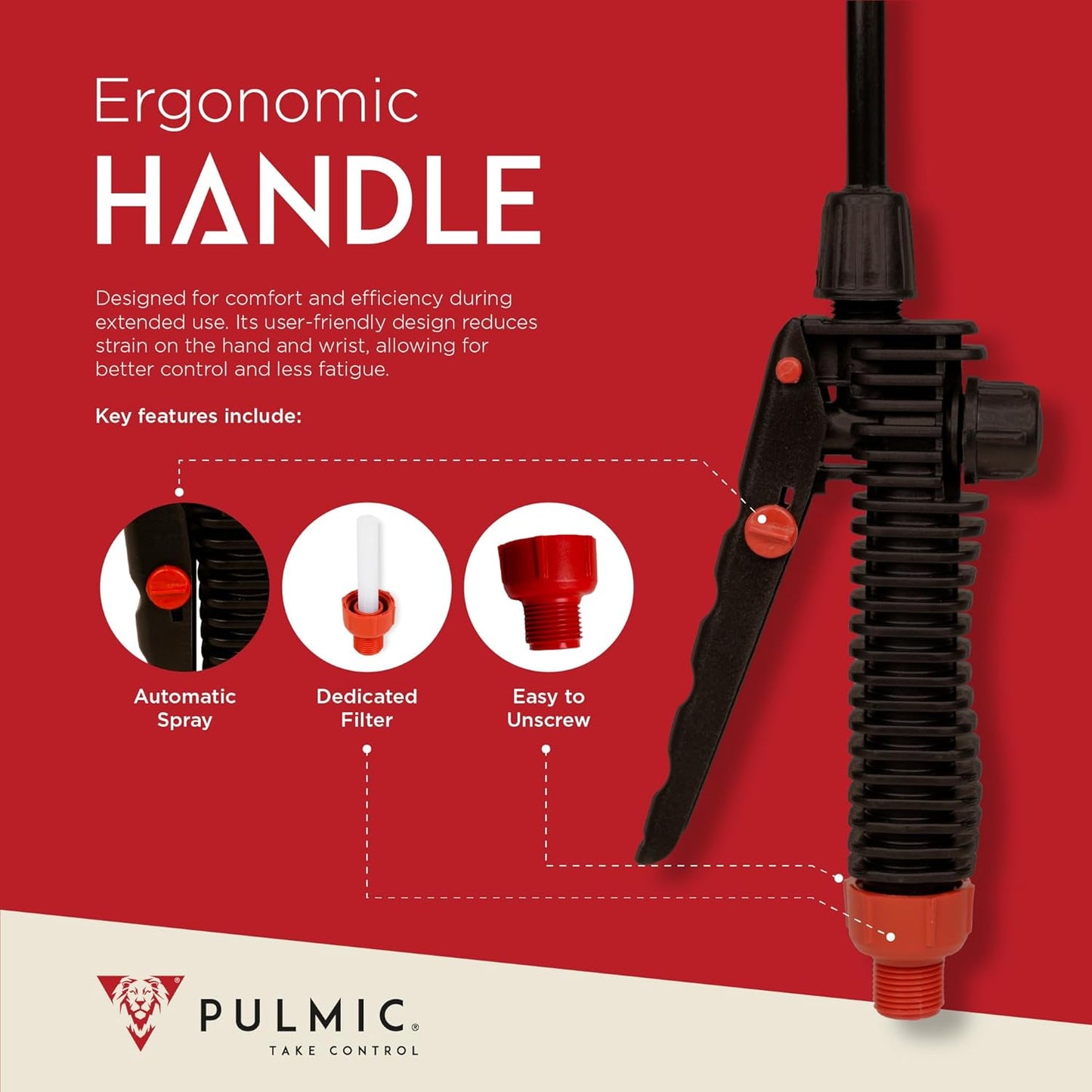 PULMIC Electric Sprayer Pegasus 35. 9.25-Gallon Cart Sprayer. 3 Application Speeds Up to 60 PSI Pressure. 18V Removable Lithium Battery. Up to 7 Hours of Autonomy. 20 ft Hose and Accessories Included