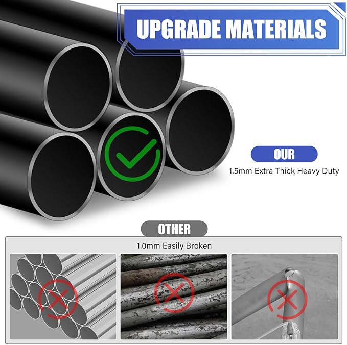 Flag Pole for Outside in Ground, 20FT Sectional Extra Thick Flagpole Kit, Heavy Duty Aluminum Outdoor Flag Poles with 3x5 American Flag for Yard, Garden, Residential or Commercial, Black