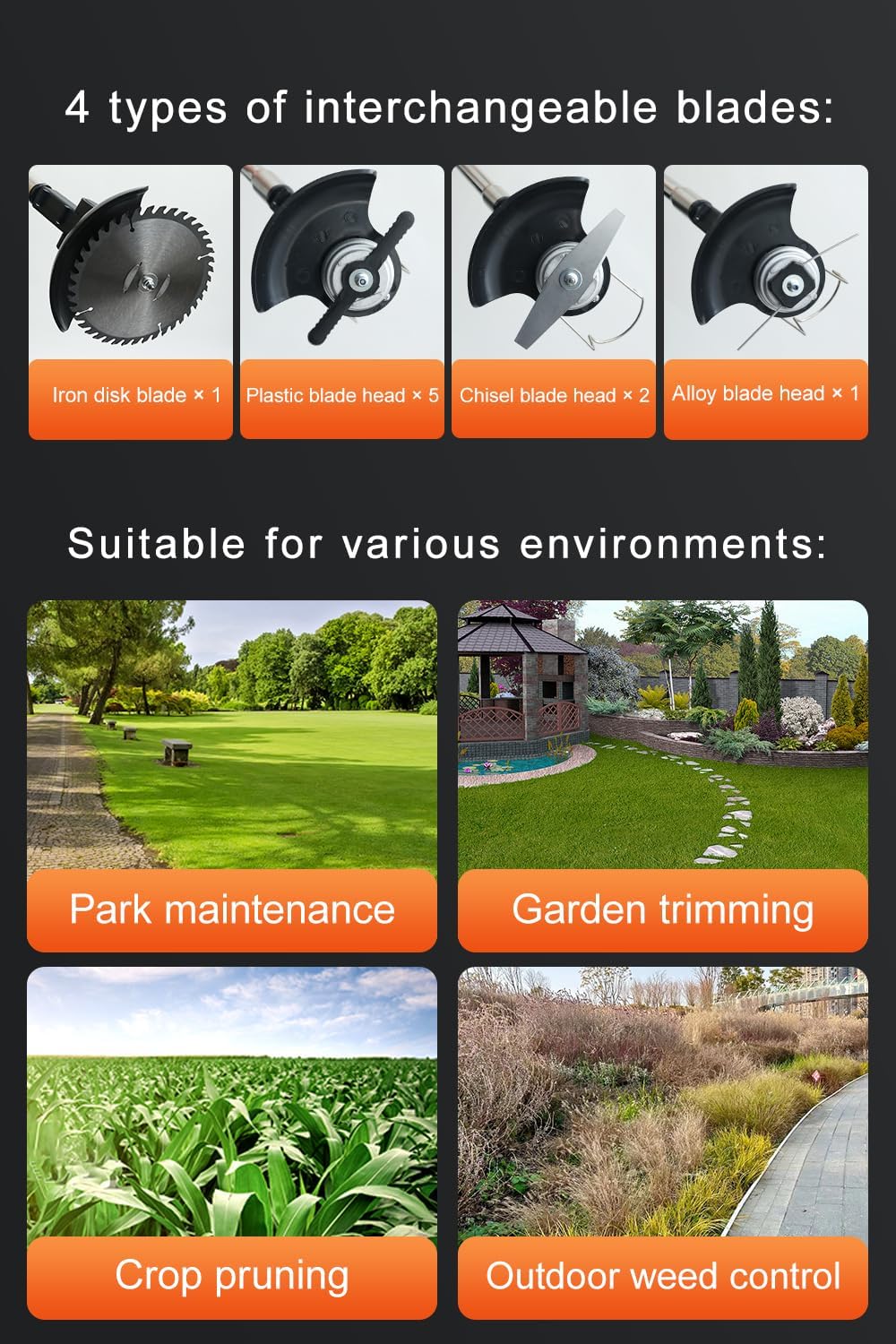 Cordless Weed Wacker,Electric Weed Eater,2 Batteries,Grass Trimmer Cordless,Lightweight and Foldable Design,Weed Erimmer, Green