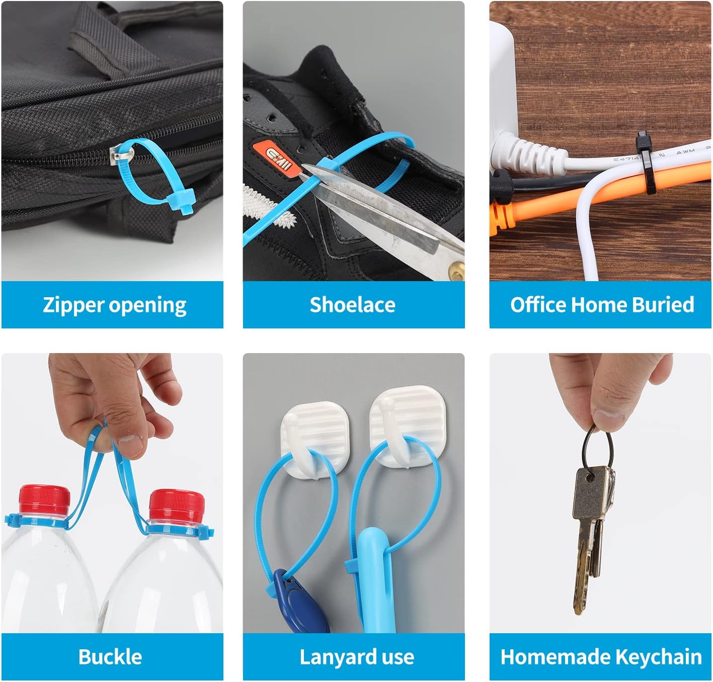 XINGO 100PCS Cable Zip Ties Heavy Duty, Premium Nylon Plastic Wire Ties with 50 Pounds Tensile Strength, Self-Locking Black Nylon Zip Ties for Indoor and Outdoor (12 inch, Gold)