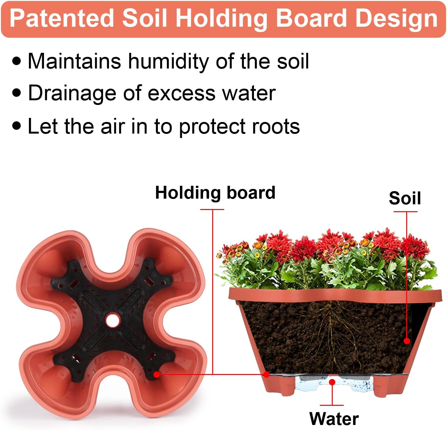 Vertical Planter 7 Tier Stackable Planters Garden Planters Strawberry Herb Flower and Vegetable Planter Indoor Outdoor Gardening Pots with Removable Wheels and Tools