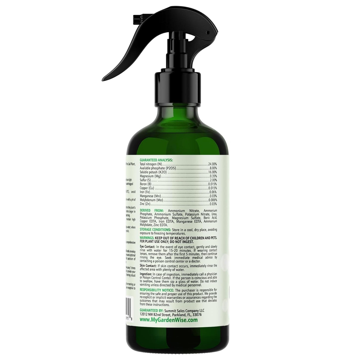 Peace Lily Foliar Spray - 3-1-2 Plant Fertilizer - Premium Spray for Indoor Plants with Essential Nutrients - Peace Lily Plant Food & Fertilizer - Ready-to-Use (8 OZ)