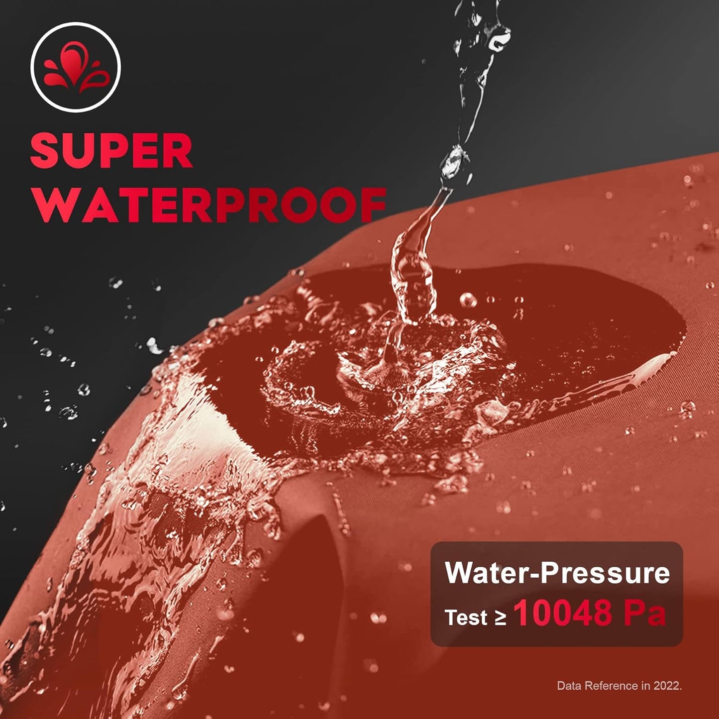 Fire Pit Cover Square 44 Inch - Outdoor Firepit Cover Heavy Duty & Waterproof, 600D Patio Fire Table Covers Gas Fire Pit Accessories Fade & Weather Resistant Brown - 44 x 44 x 24 Inch