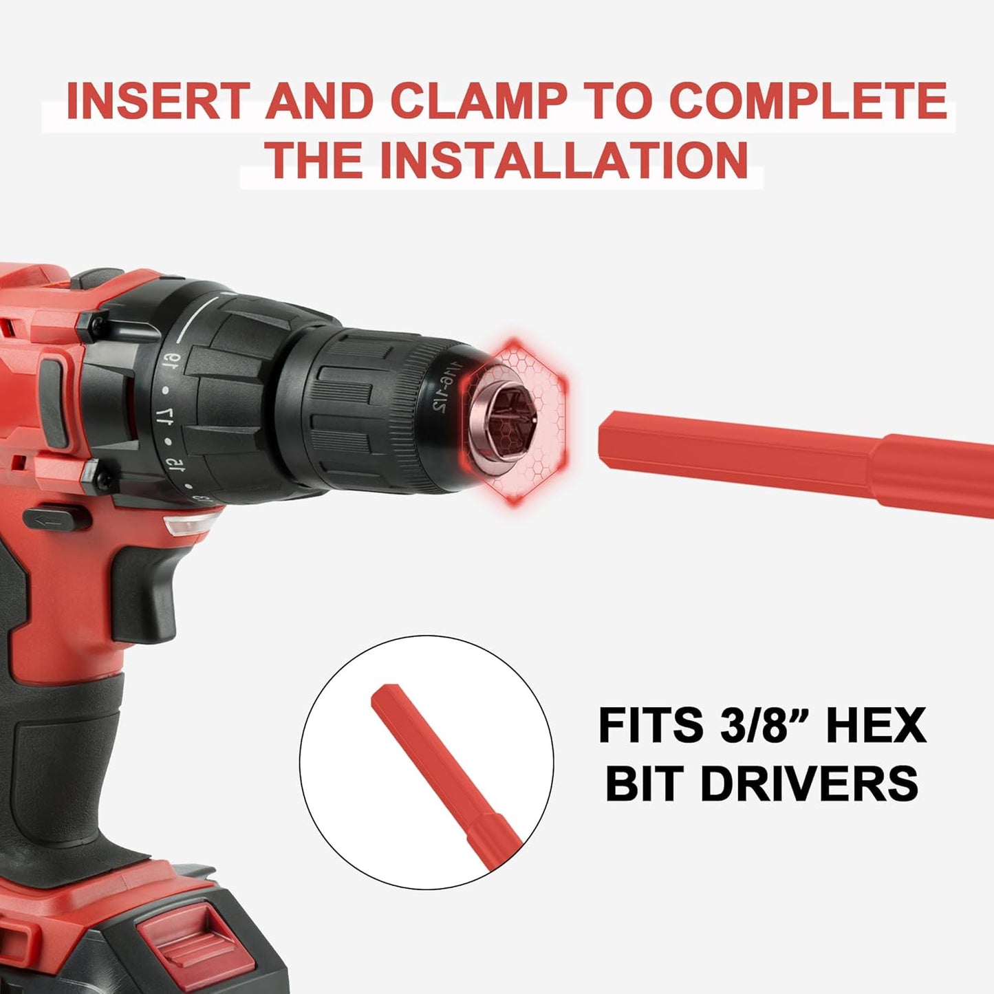 SYITCUN Auger Drill Bit for Planting - 2" X 32" Upgraded Heavy-Duty Garden Auger Spiral Drill Bit - Bulb Planter Tool & Auger Post Hole Digger - 3/8" Hex Drive Drill