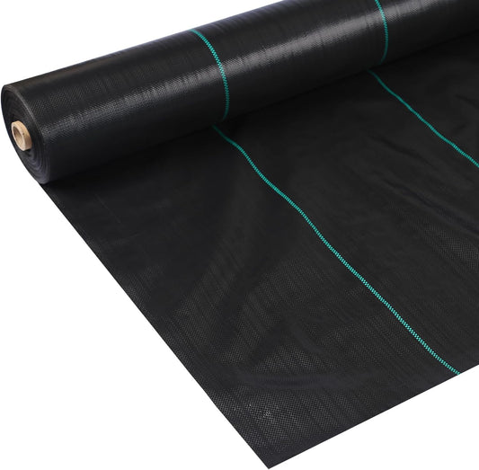 3ftx600ft Heavy Duty Weed Barrier Landscape Fabric – Durable Woven Driveway Garden Cloth for Weed Control, Ground Cover, Landscaping – Long-Lasting Geotextile Fabric – 3.2oz