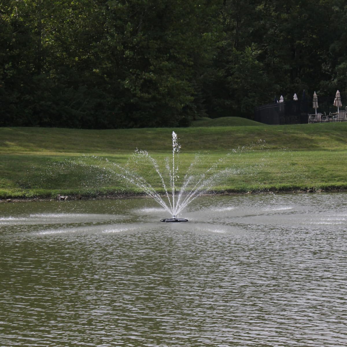 HALF OFF PONDS Floating Fountain – 3/4 HP Pond Aerator, 200' Cord – 8,000 GPH Water Pump – 11 Spray Patterns – for Ponds, Lakes & Water Gardens