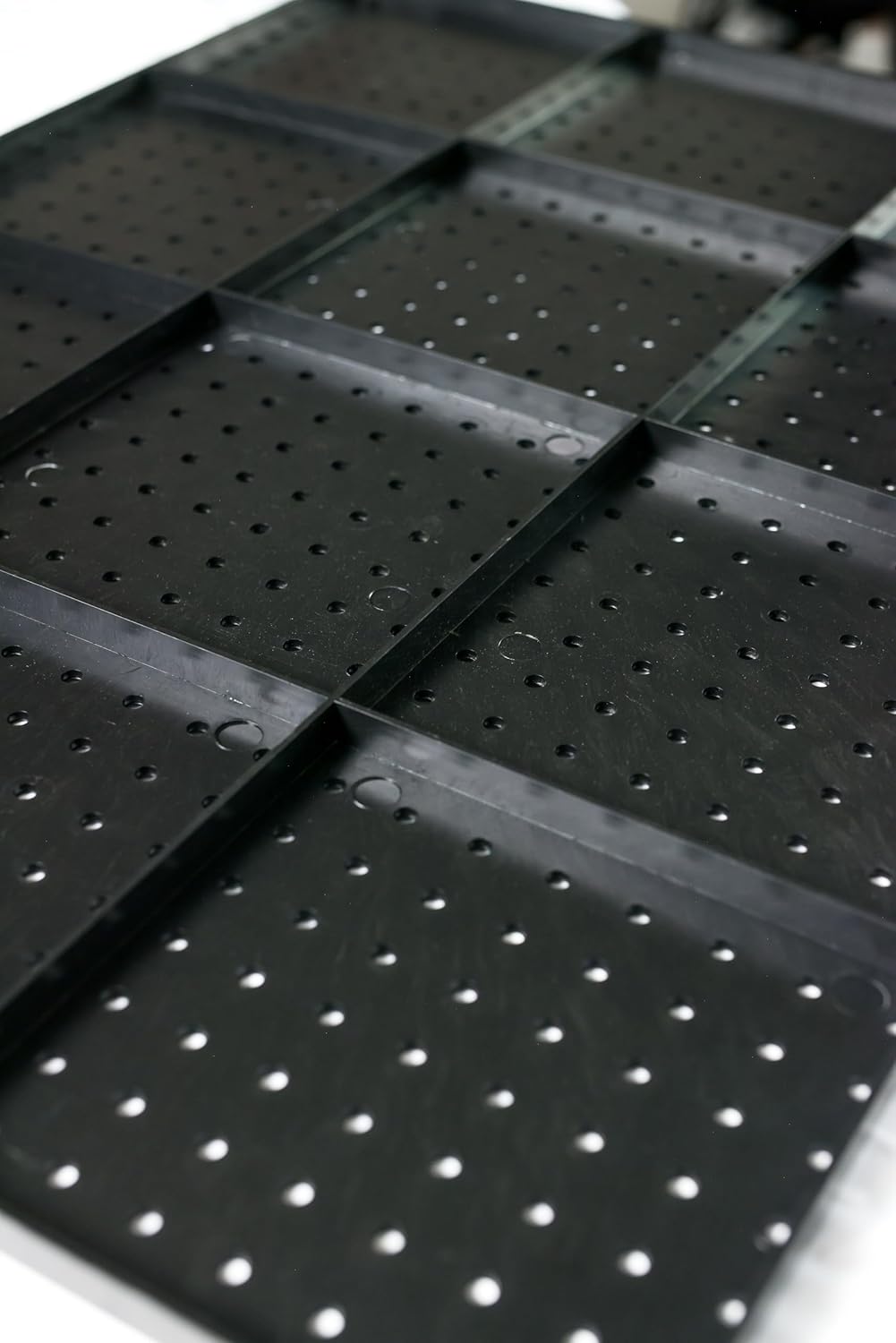 WallPeg Pegboard Kit - 3 ea. 24"x16" Black Peg Boards Panels - Made in USA