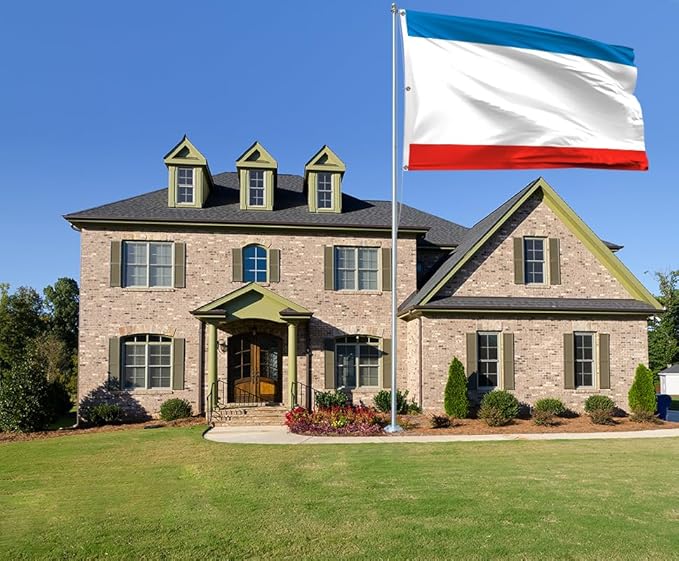 Ukraine Crimea Extra Large Flag 8x12FT Giant Ukrainian Crimean Polyester Banner With 3 Grommets Fade Resistant Vivid Color For Patriotic Festival Events Party Decoration(Crimea UKR, 8x12FT)