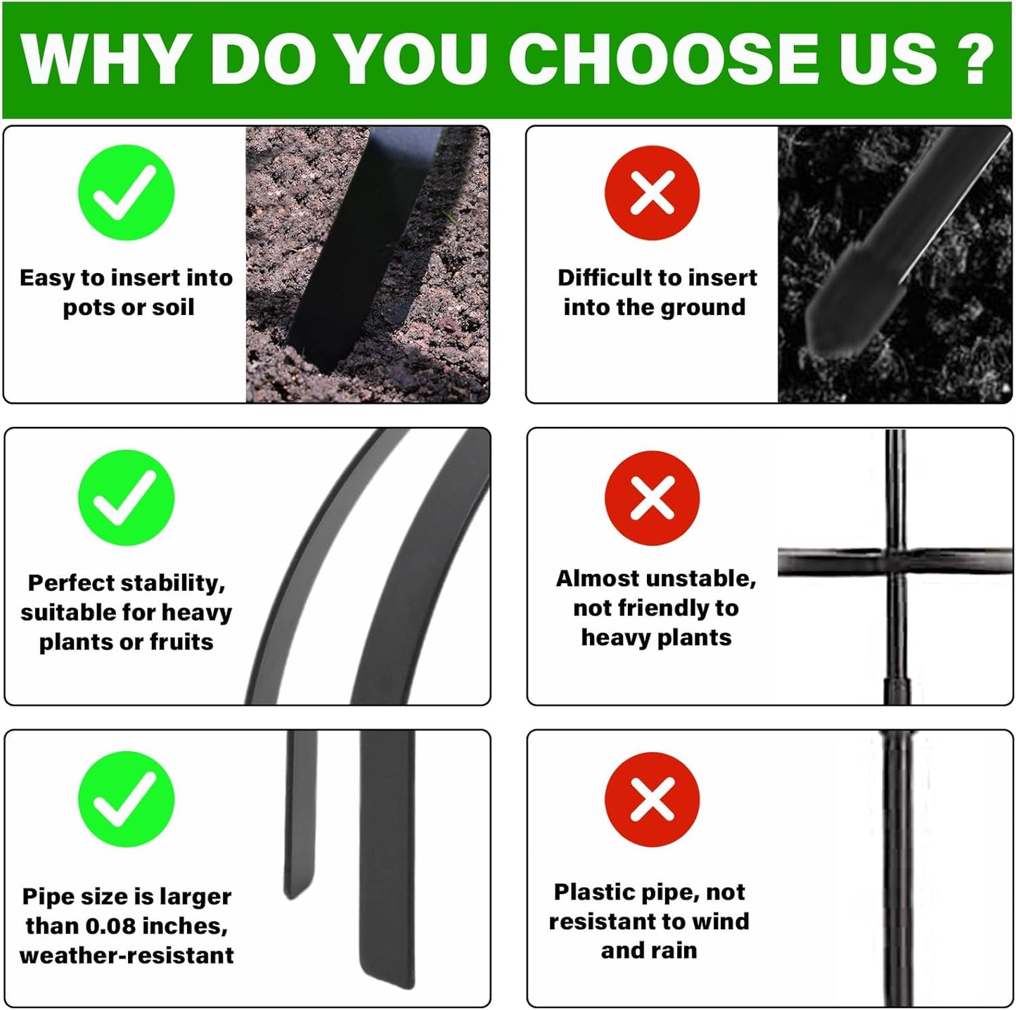 2-Piece Metal Garden Trellis Obelisk for Climbing Plants – 12.6 x 17.5 Inches - Stylish Topiary Frame for Outdoor Roses and Potted Plants – Durable Powder Coated Finish