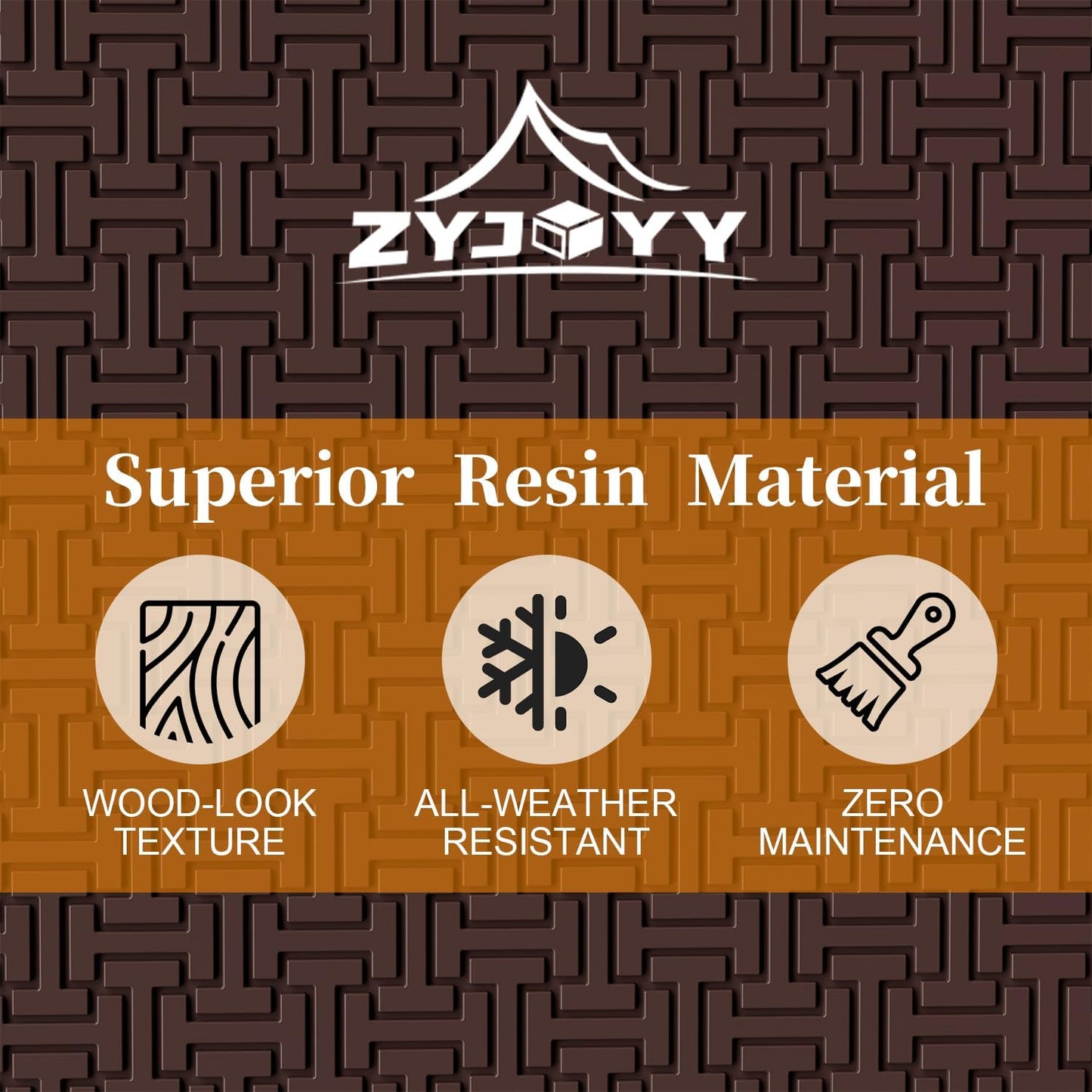 90 Gallon Resin Deck Box, Weatherproof Outdoor Storage Box for Patio, Garden, Pool, and Yard, Lockable Waterproof Bin for Tools, Cushions, and Accessories, Brown