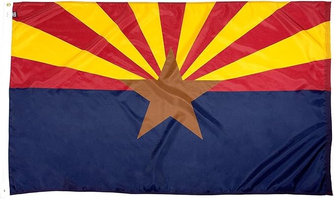 FlagSource Arizona Nylon State Flag, Made in the USA, 4x6'