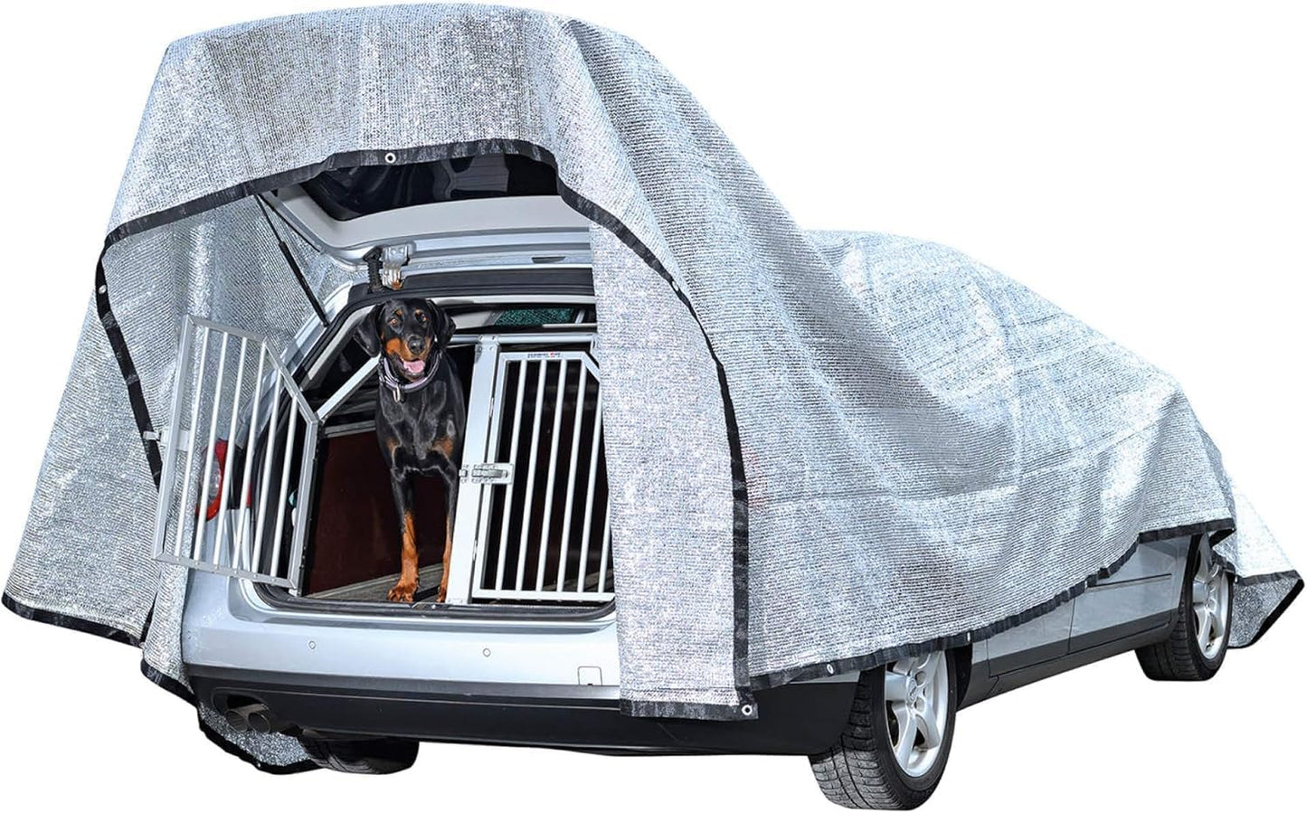 10×12FT Shade Cloth-80% Aluminum Sunblock Neting,Durable Mesh Tarp with Grommets,Shade Cloth for Garden,Car, Outdoor Pergola,Greenhouse,Chicken Coop and Dog Kennel(Silver)