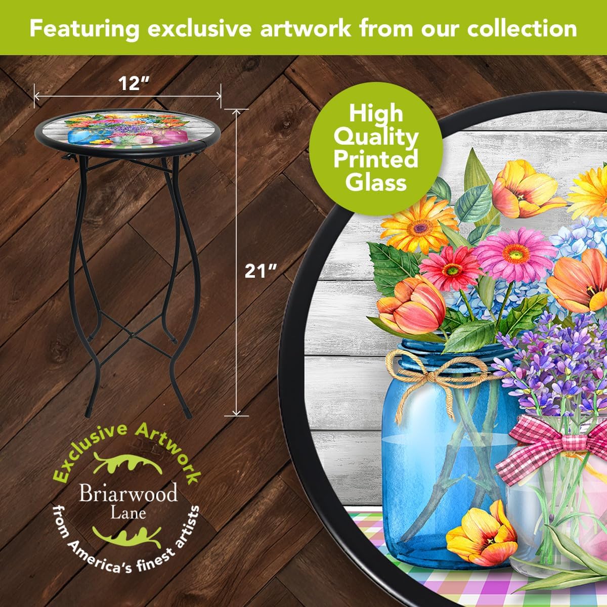 Briarwood Lane Spring Floral Jars Plant Stand
