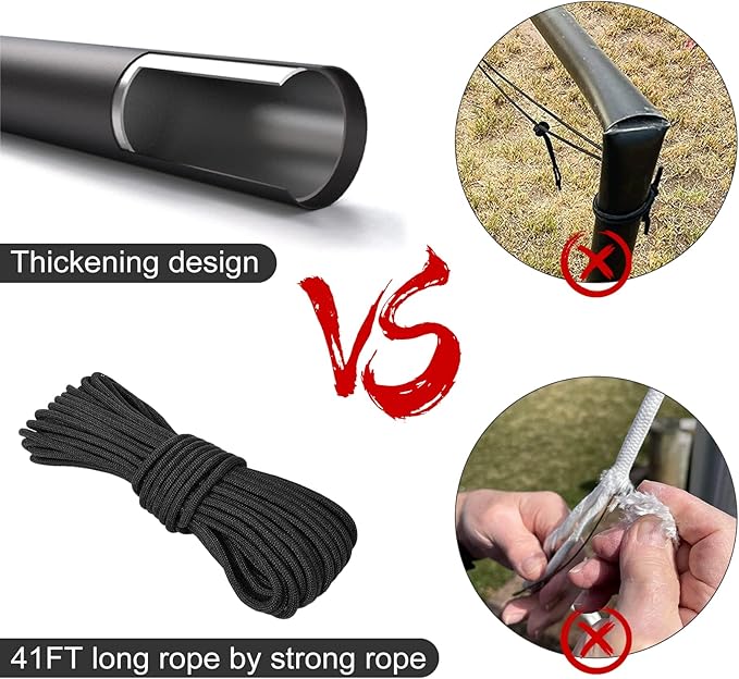 NELXINJO 25FT Sectional Flag Pole Kit, Heavy Duty Aluminum Outdoor In-Ground Flagpole, Black Ball Top, 3x5 USA Flag for Residential commercial Outdoor Garden(25FT, Black)