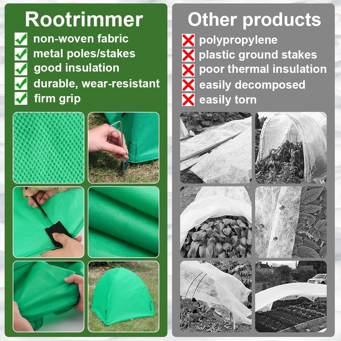 Plant Covers Freeze Protection for Winter, Outdoor Garden Frost Cover,Reusable Shrub Blankets Bags,Potted Fruit Vegetable Sall Tree Pest Protector(28inch,2-Pack)