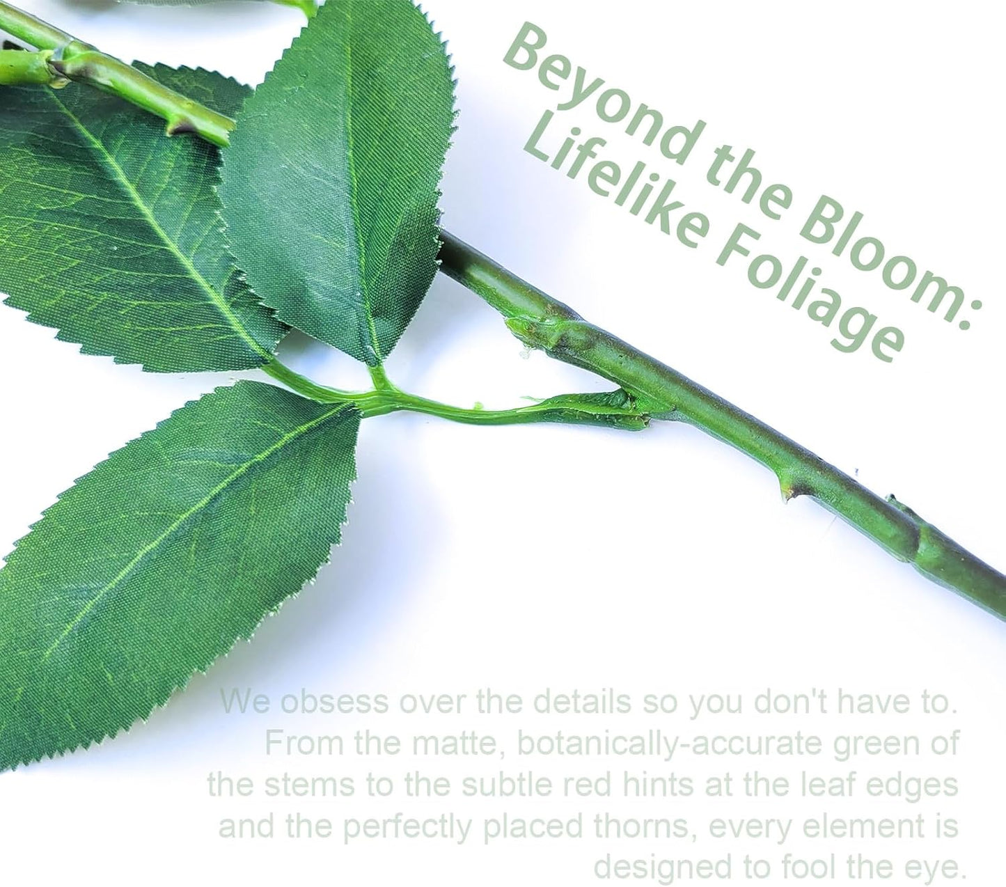 26inch Real Touch Artificial Roses - Long Stem Fake Silk Flowers with Leaves for Wedding, Home Decor, Centerpieces, Office Party, Looks Real (10,Lav Gray)