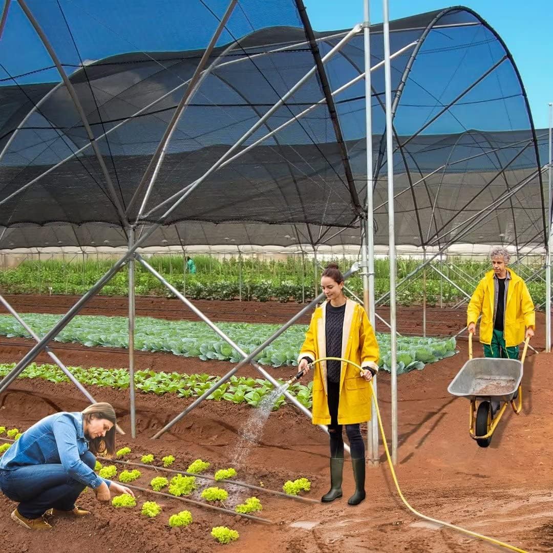 Shade Cloth for Plants Greenhouse, 40-50% Sunblock Shade Sails -for Outdoor Garden Pergola Patio Lawn Plant, Easier to Hang Sun Neting Cover for Kennel Chicken Coop