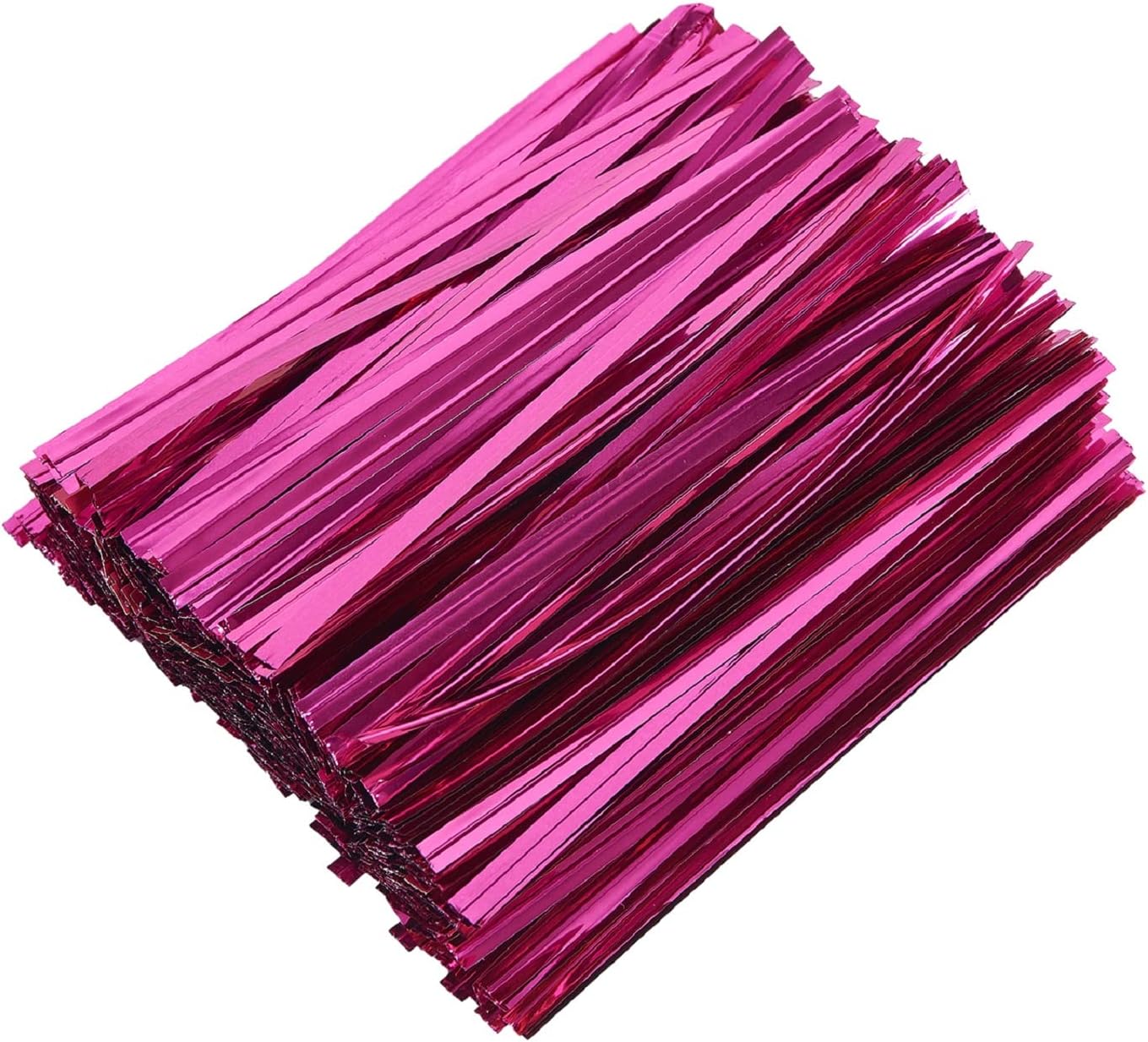 800 Pcs 4" Metallic Twist Ties(Rose Red) for Bakery Ties, Candy Bags, Coffee Bags, Goodie Bags Ties