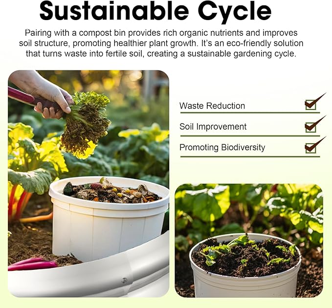 4x4ft Petal Galvanized Raised Garden Bed Kits 16" Tall Outdoor Large Metal Modular Planter Box 9-in-1 Raised Beds for Gardening,Vegetables,Fruits,Flowers & Herbs (Silver)