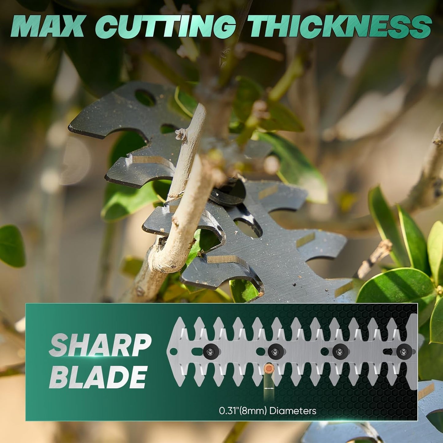 Rechargeable 2-in-1 Hedge and Grass Trimmer, 22V Lightweight Cordless Shrub Cutter with Adjustable Head, Battery and Charger Included – Ideal for Lawn and Garden Work