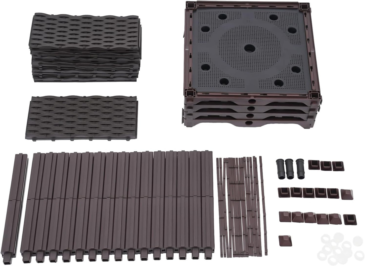 61.4" L x15.4 W x15 H PP Raised Flower Boxes Planter Boxes Outdoor Raised Garden Bed Indoor Outdoor Planting Bed Rectangle Planter Box for Patios Lawn Yard Decor Storage