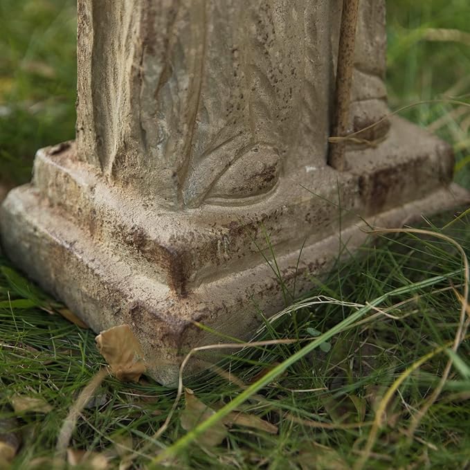 Holy Family Garden Statue Large Catholic Outdoor Sculpture H31.5” Big Sacred St Joseph Tall Virgin Mary Religious Saint Mother of God Outside Yard Lawn Patio Painted Resin