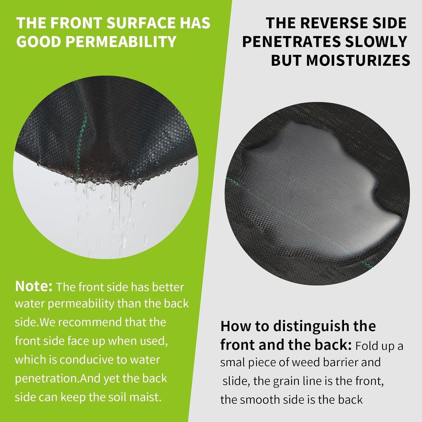 3x100ft 3.2OZ,Weed Barrier Landscape Fabric Heavy Duty, Woven Weed Control Fabric, High Permeability Good for Flower Bed, Geotextile Fabric Underlayment, Driveway (6.5ft*32ft)