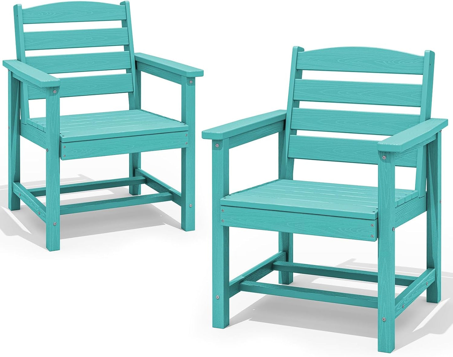 SERWALL Patio Dining Chair Set of 2, Aruba