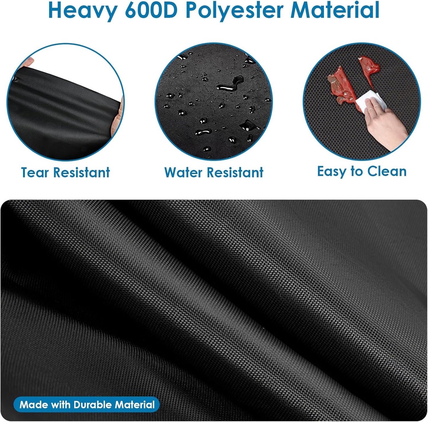 Grill Cover for Hibachi Grill,Outdoor Waterproof Small Tabletop Grill Cover Heavy Duty Camping BBQ Grill Cover - 20 x 11 x 7 Inch