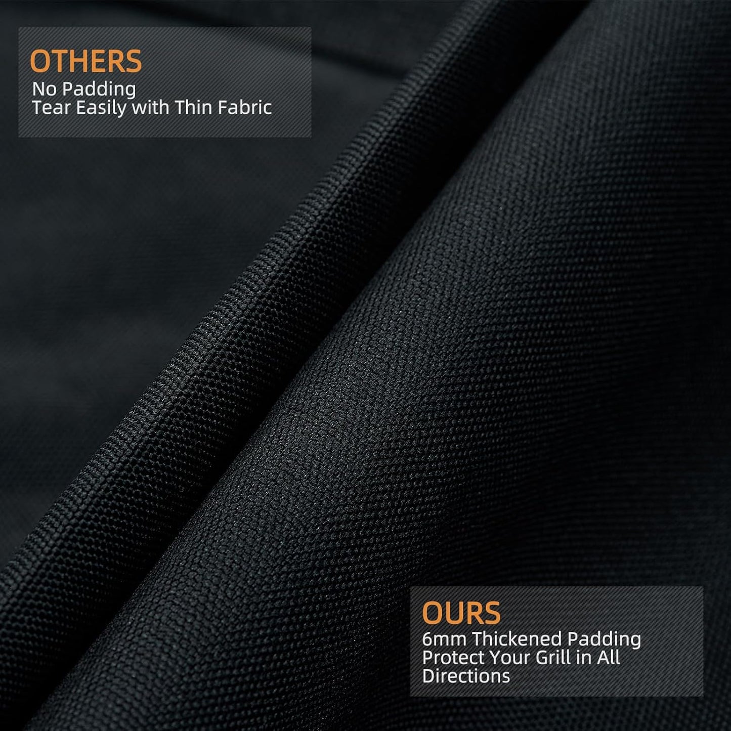 NOELIFE Grill Carry Bag for Cuisinart CGG-306 Chef's Style Tabletop Grill, Padded Portable Case with Pockets for Small Propane Cylinders & Outdoor Griddle Accessories, Water-Resistant (Bag Only)