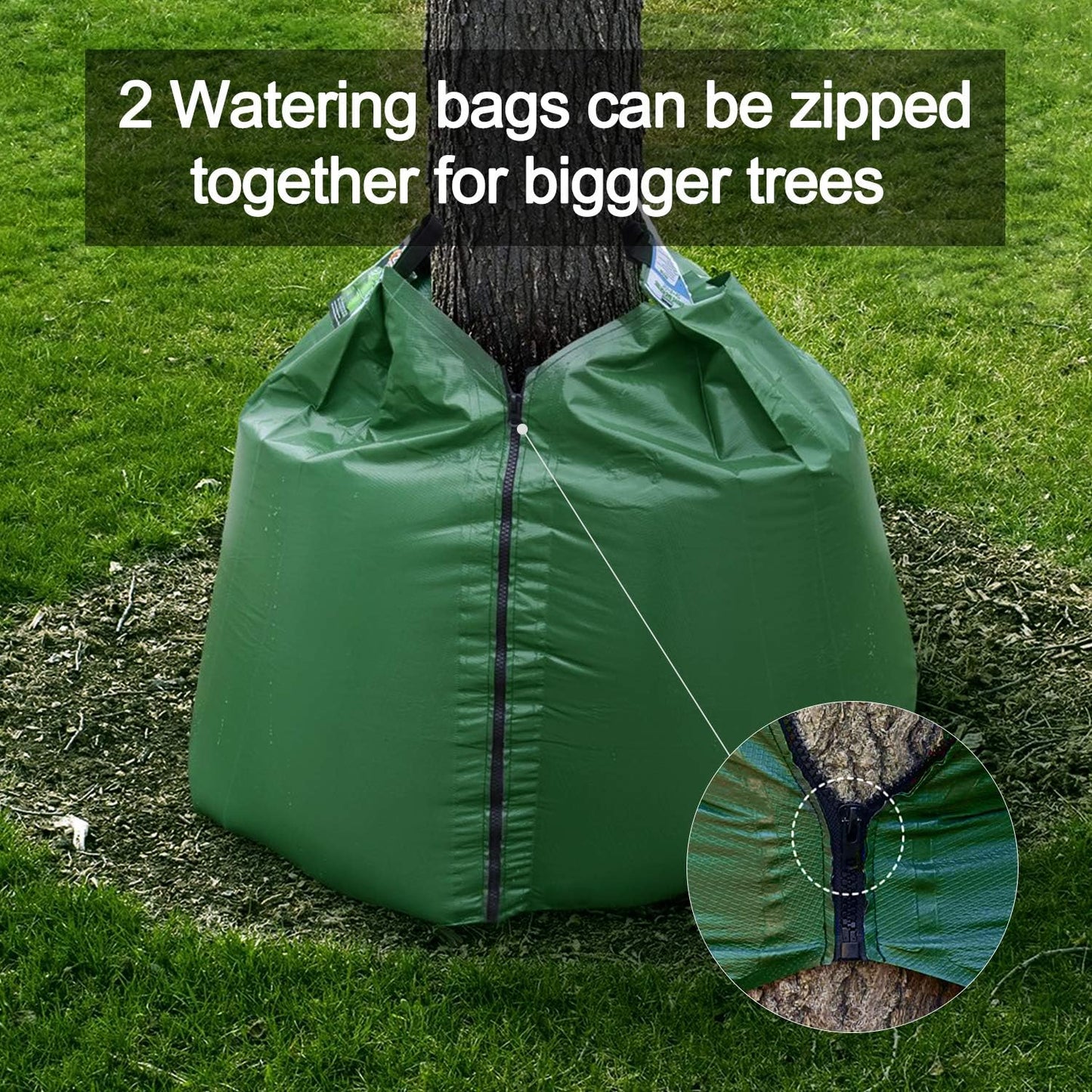 20 Gallon Tree Watering Bags, Reusable, Heavy Duty, Slow Release Water Bags for Trees, Premium PVC Tree Drip Irrigation Bags