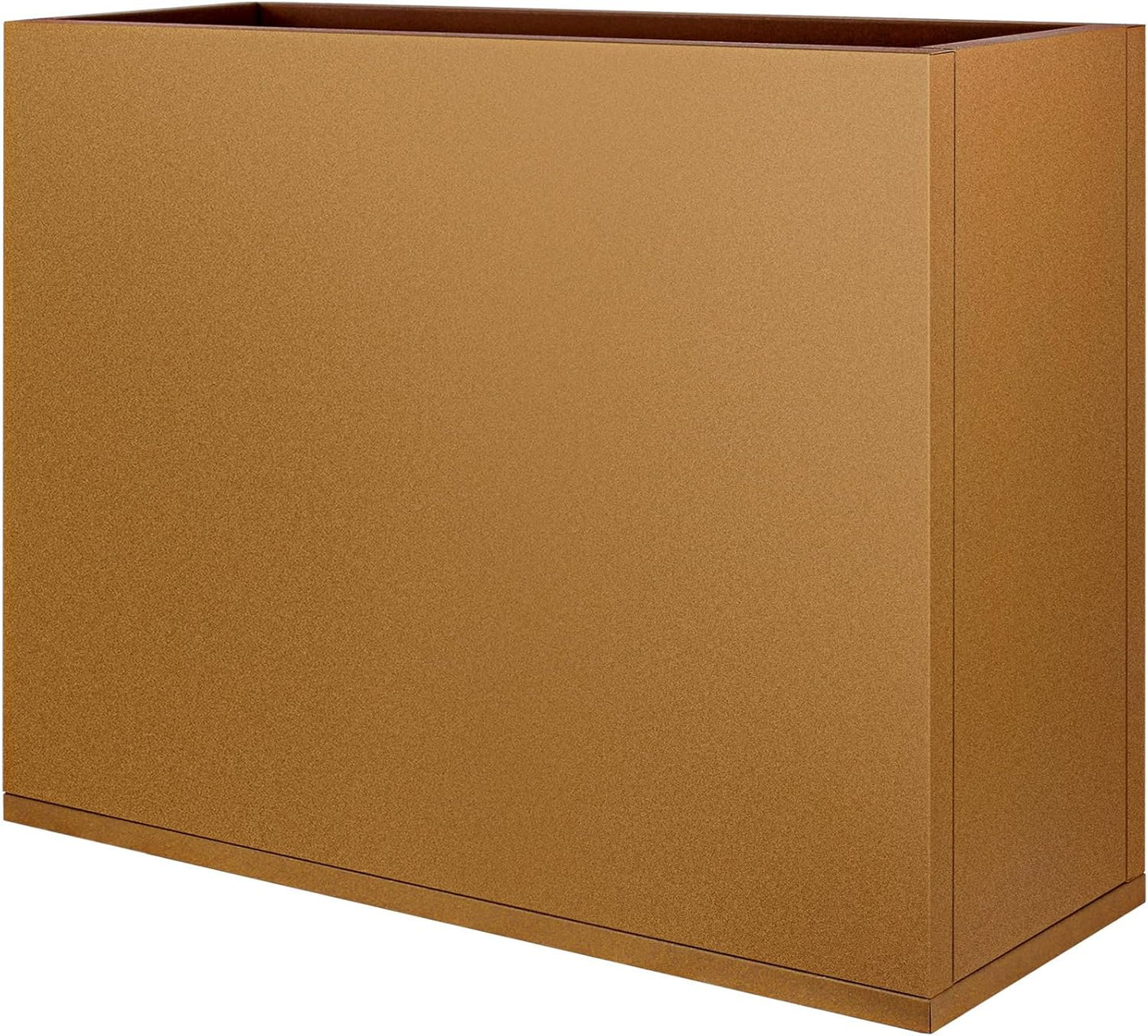 Corten Steel Planter Box 36"x12"x28", Metal Planter Spliced Flower Pot with Partitions, Outdoor & Indoor Large Rectangular Planter Box for Porch, Patio, Garden, Commercial Décor