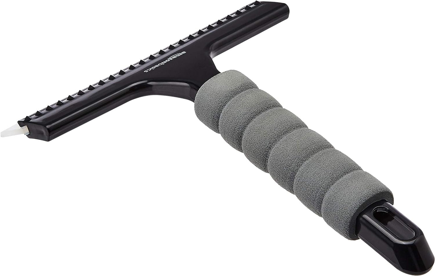 Amazon Basics Window Squeegee with Handle for Car Windows, Glass, Mirror, Black