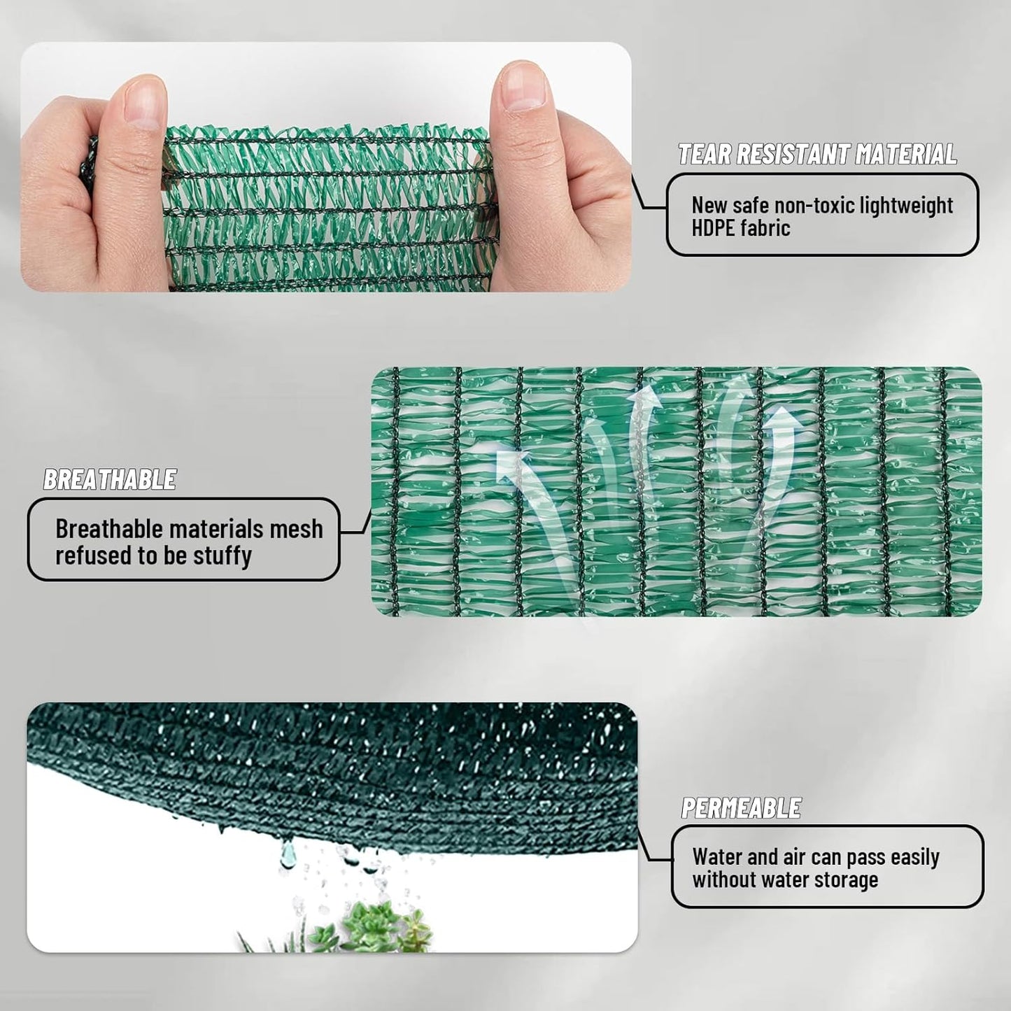 LOVE STORY 10x20FT 70% Green Shade Cloth Sun Shade Net with Grommets Sunblock Net Mesh Tarp for Garden,Plants Cover,Greenhouse and Patio