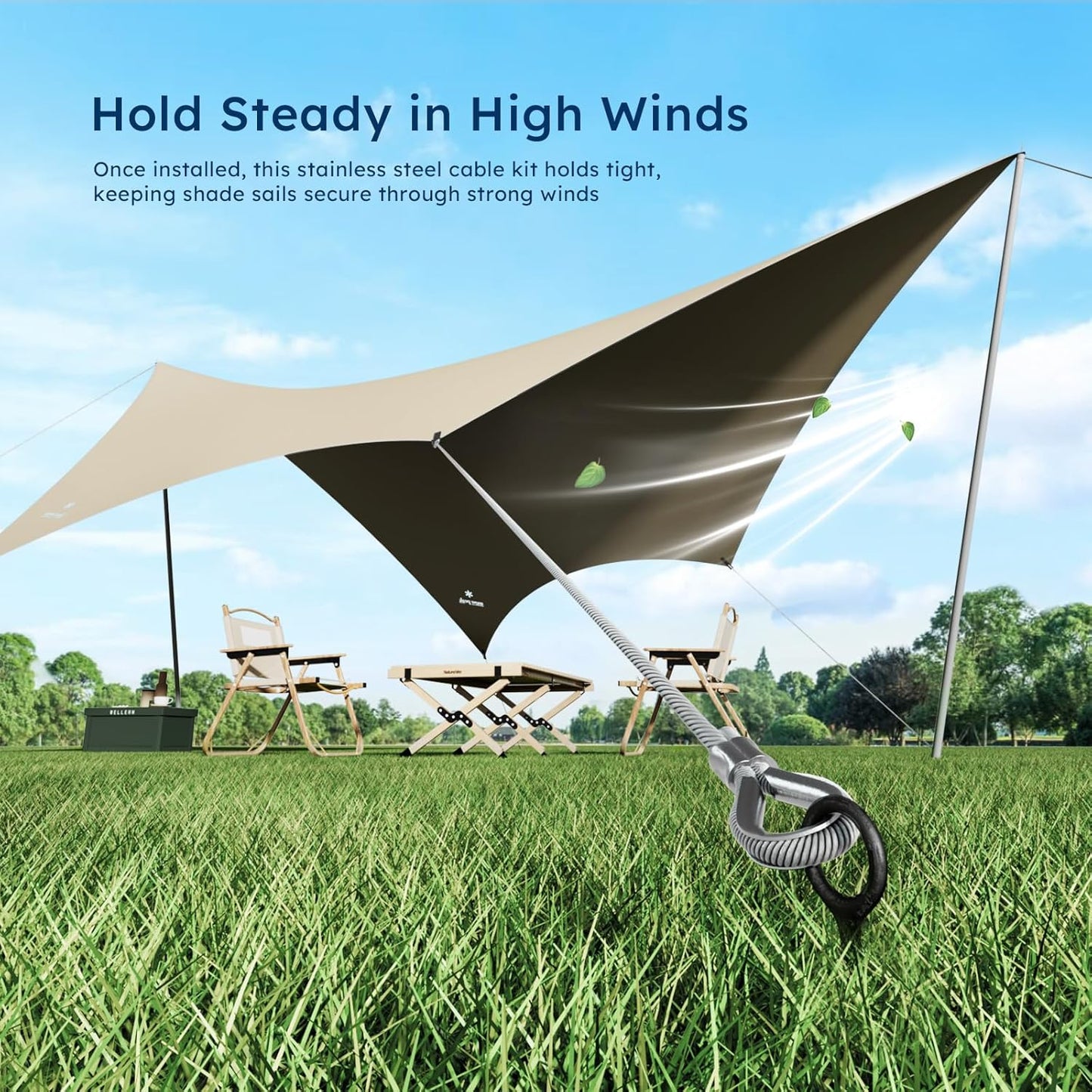 1/8 Inch Stainless Steel Cable 100FT, 7x19 Strand Wire Rope Kit with Thimbles, Clips & Aluminium Sleeves for Plants Climbing, Deck Fence Railing, String Light Haning and DIY Projects