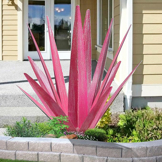 Large Tequila Rustic Sculpture, Metal Yard Art, Metal Agave Plants Outdoor Decor, Agave Metal Plants for Yard