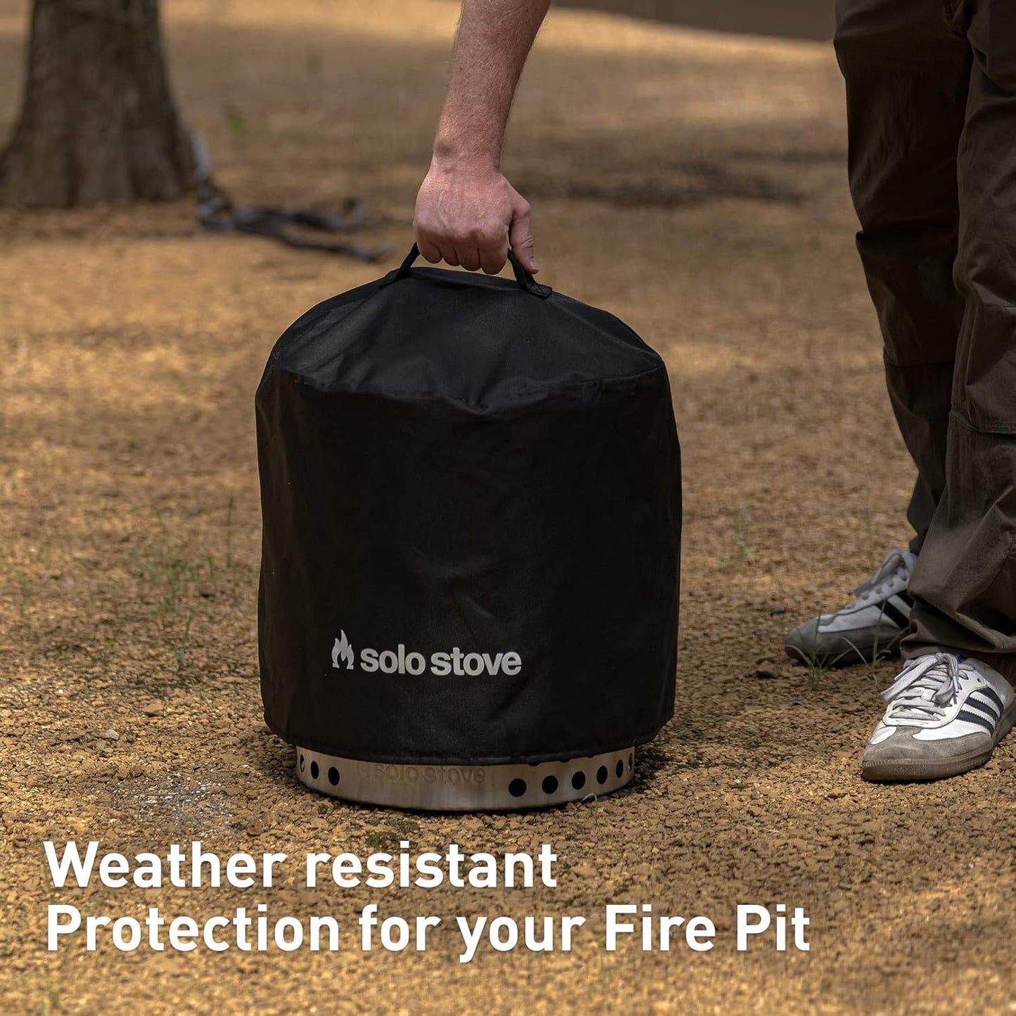 Solo Stove Ranger Big Yard Bundle | Includes Fire Pit, Stand, Shield & Shelter | Perfect for 2–4 People | Portable Wood Burning, Stainless Steel, 15.25in H x 15in Dia