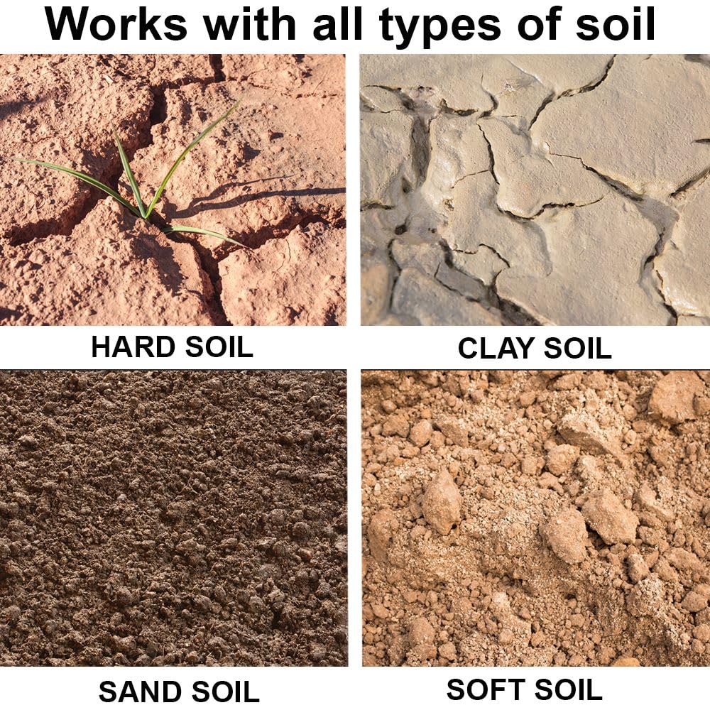 Auger Drill Bit for Planting 3 Pack with Extension - Spiral Hole Planter for Bulbs, Fence Posts, and Umbrella Holes - 3/8'' Hex Drive Drill- Gardening Hole Digger Yard Tools - Garden Drill Attachments