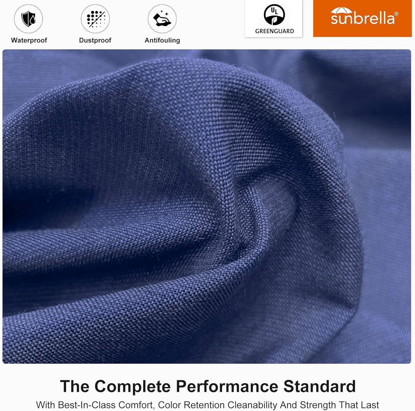 PURPLE LEAF 10' X 10' Solar Powered LED Patio Large Umbrella Offset Double Top Hanging Umbrella Outdoor Market Umbrella for Garden, Spectrum Indigo