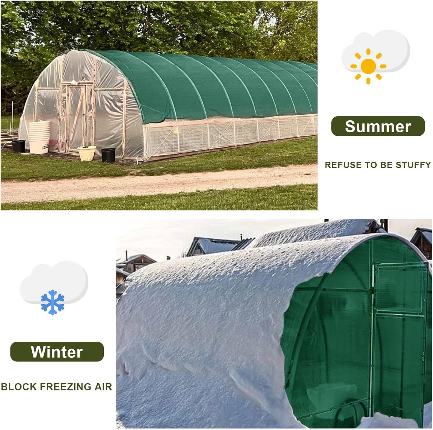 LOVE STORY 6.5x16.5FT 70% Green Shade Cloth Sun Shade Net with Grommets Sunblock Net Mesh Tarp for Garden,Plants Cover,Greenhouse and Patio