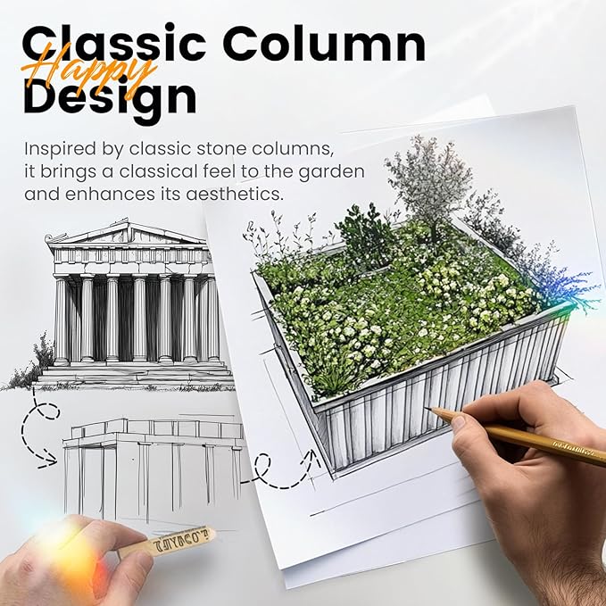 KING BIRD Galvanized Raised Garden Bed with 2 Installation Methods for DIY, 101" x 36" x 18" Heightened Planter Kit Box Outdoor for Deep-Rooted Vegetables, Flowers, Dark Grey