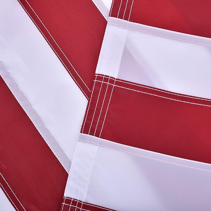 Large American Flag 6x10 FT, US Flag High Wind with Embroidered Stars, Sewn Stripes, Brass Grommets, Durable USA Flag Outdoor Outside